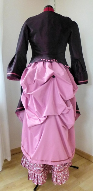 Kostüme historisch Verleih 19. Jahrhundert Kleid Tournüre viktorianisch Steampunk Mottoparty